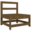 vidaXL Set Salotto da Giardino 7 pz ambra in Legno Massello di Pino