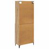 vidaXL Credenza con cassetto Rovere artigianale 69,5 x 34 x 180 cm