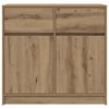 vidaXL Credenza con Cassetto Rovere Artigianale 80x34x76 cm Truciolato
