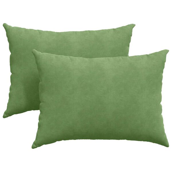 vidaXL Cuscini da Divano 2 pcs Verde chiaro 70 x 50 cm