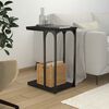 vidaXL Tavolino Nero 40x30x60 cm in Legno Multistrato