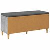 vidaXL Panca per ingresso con cuscino Grigio cemento 60 x 38 x 46 cm