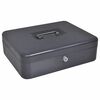 vidaXL Scatola per Contanti Grigio scuro 30 x 24 x 9 cm Acciaio