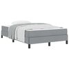 vidaXL Letto a molle Grigio chiaro 120 x 200 cm Tessuto