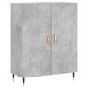 vidaXL Credenza Grigio Cemento 69,5x34x180 cm in Legno Multistrato