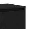 vidaXL Credenza Rovere nero 120 x 41 x 75 cm Legno multistrato