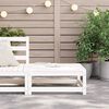 vidaXL Poggiapiedi da Giardino 70x70x30 cm Legno Massello Pino Bianco