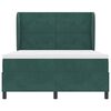 vidaXL Letto a molle con materasso Verde Scuro 200 x 160 cm Poliestere