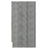 vidaXL Cassettiera in Legno Multistrato 71x35x68 cm Cemento