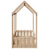 vidaXL Giroletto Casetta per Bambini 70x140 cm Legno Massello di Pino