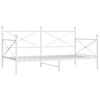 vidaXL Dormeuse senza Materasso Bianco 100x200 cm in Acciaio