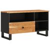 vidaXL Mobile TV 80x33x46cm Legno Massello Acacia e Legno Multistrato