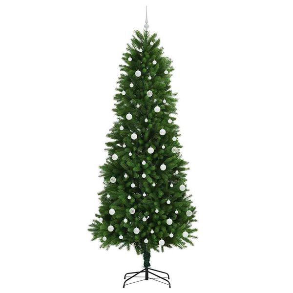 vidaXL Albero di Natale con 300 LED con supporto Verde 240 cm PE