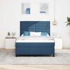 vidaXL Letto a molle con materasso Blu 160 x 200 cm Tessuto