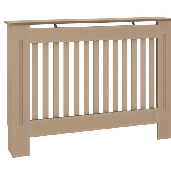 vidaXL Copertura per radiatori 2 pcs Marrone 112 x 19 x 81,5cm