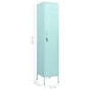 vidaXL Armadio Menta 35x46x180 cm in Acciaio