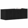 vidaXL Mobili TV Rovere nero 80 x 30 x 30 cm Legno multistrato