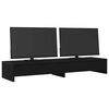 vidaXL Supporto Monitor con Cassetti Rovere Nero 100x27x15 cm