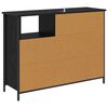 vidaXL Credenza Rovere Nero 100 x 33 x 75 cm Legno multistrato