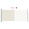 vidaXL Tenda da Sole Laterale Retrattile 140 x 300 cm Crema
