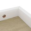vidaXL Mensole Loggia 4 pz Rovere e Bianche 60x15x4 cm in MDF