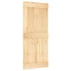 vidaXL Porta Scorrevole con Set Hardware 90x210 cm Legno Massello Pino