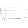 vidaXL Tenda per Feste Pieghevole Antracite 3x6 m