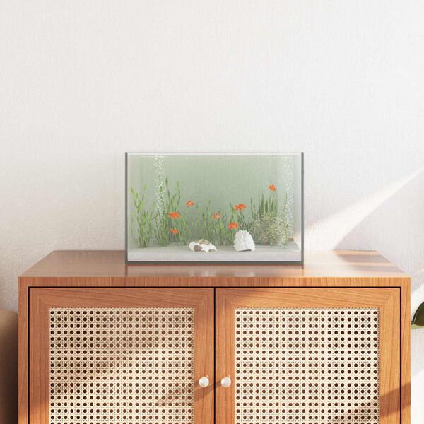 vidaXL Acquario con archiviazione Trasparente 40 x 25 x 25 cm Vetro