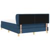 vidaXL Letto a molle con materasso Blu 140 x 190 cm Tessuto