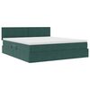 vidaXL Letto con Contenitore Verde Scuro 180 x 200 cm Velluto