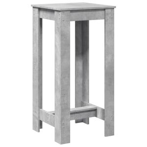 vidaXL Tavolo da Bar Grigio Cemento 51x50x103,5cm in Legno Multistrato