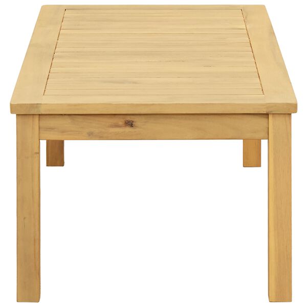 vidaXL Tavolino da Giardino 90x50x36 cm in Legno Massello di Acacia