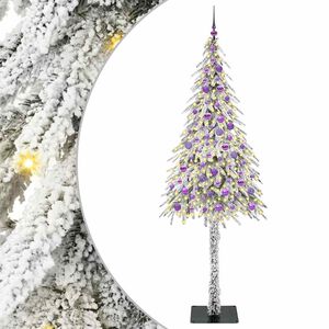 vidaXL Albero di Natale con 300 LED Bianco 210 cm PE e Acciaio