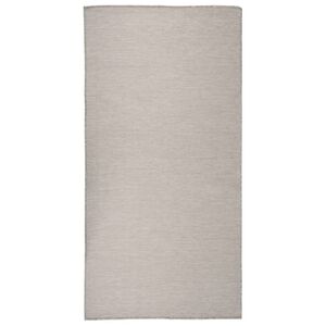vidaXL Tappeto da Esterni a Tessitura Piatta 100x200 cm Grigio Chiaro