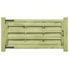 vidaXL Cancelli da Giardino 2pz Legno Impregnato Pino 150x75 cm Verde