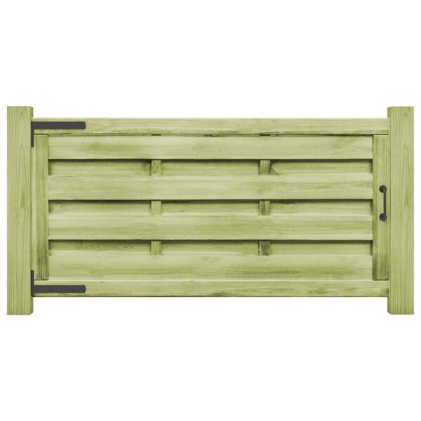 vidaXL Cancelli da Giardino 2pz Legno Impregnato Pino 150x75 cm Verde