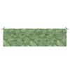 vidaXL Cuscino per Panchina da Giardino Floreale Verde 180 x 50 x 4 cm