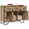 vidaXL Credenza con cassetto Rovere artigianale 97 x 32,5 x 74,5 cm