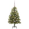vidaXL Albero di Natale artificiale pieghevole con coni Verde 150 cm