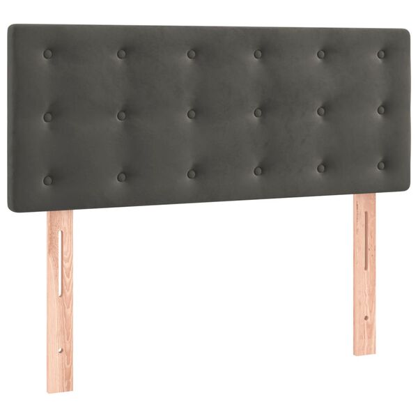 vidaXL Testiera Grigio Scuro 90x5x78/88 cm in Velluto