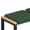 vidaXL Cuscino per panchina 2 pcs corduroy Verde Scuro