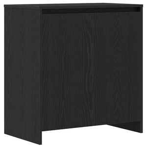 vidaXL Credenza Rovere Nero 70x41x75 cm Legno Massello di Acacia