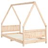 vidaXL Giroletto per Bambini 90x190 cm in Legno Massello di Pino