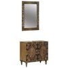 vidaXL Set di mobili per il bagno 2 pz Marrone 62 x 33 x 58 cm