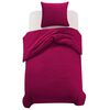 vidaXL Set Copripiumino Rosso Bord&ograve; 155x220/80x80 cm