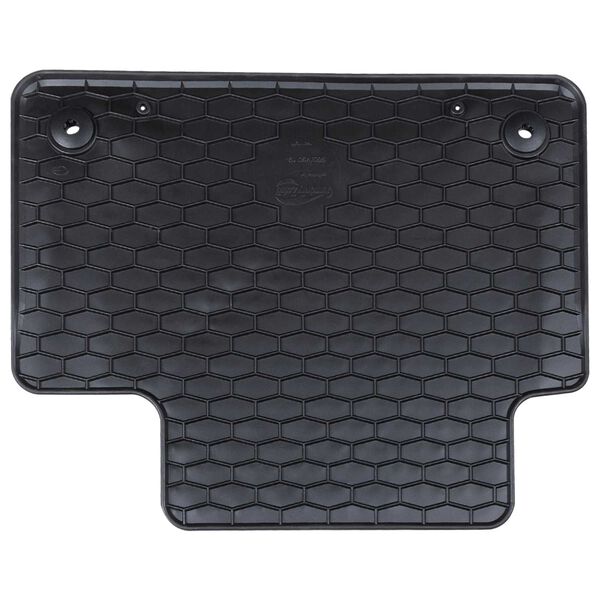 vidaXL Tappetino per Auto 4 pcs Nero Gomma