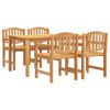 vidaXL Set da Pranzo per Giardino 5 pz in Legno Massello di Teak