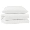 vidaXL Set di Piumoni con cuscino 2 pz Bianco Microfibra