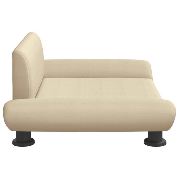 vidaXL Lettino per Cani Crema 70x45x28 cm in Tessuto