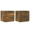 vidaXL Comodini 2pz Rovere Fumo 40x39x40 cm